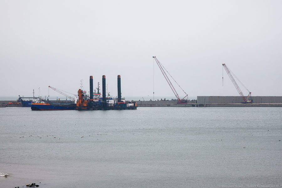 Строительство порта в Пионерском подорожало до 7 млрд. Подрядчику перечисляют почти все деньги