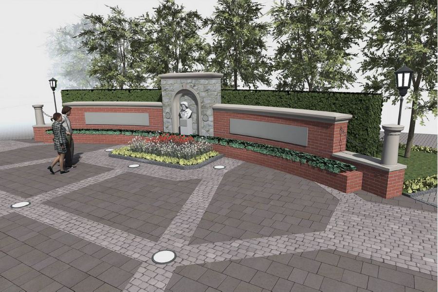 Две полуротонды: архитекторы показали эскиз сквера у Королевских ворот (фото)