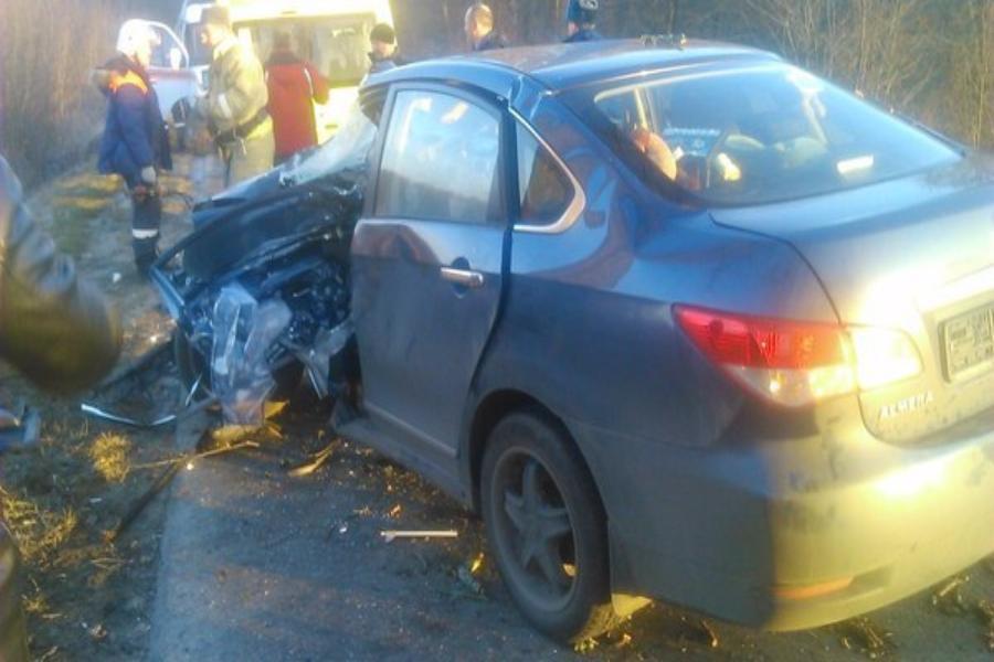 Очевидцы: под Зеленоградском водителя зажало в авто, влетевшем в дерево (фото)