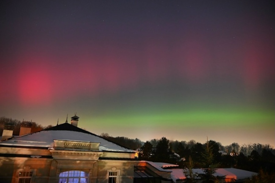 В Калининграде наблюдается полярное сияние