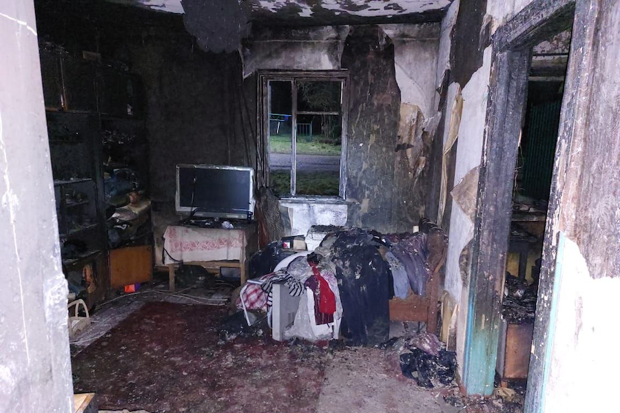 В Гусевском районе после пожара обнаружено тело мужчины