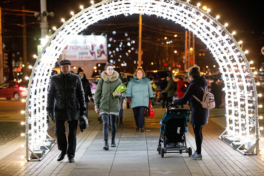 Открути оленю ушко: центр Калининграда украсили к Новому году (фото)