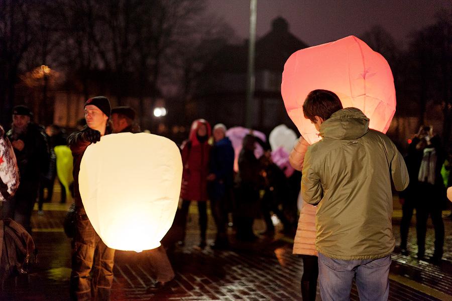 «Город дирижаблей»: фоторепортаж с флешмоба, посвященного встрече весны