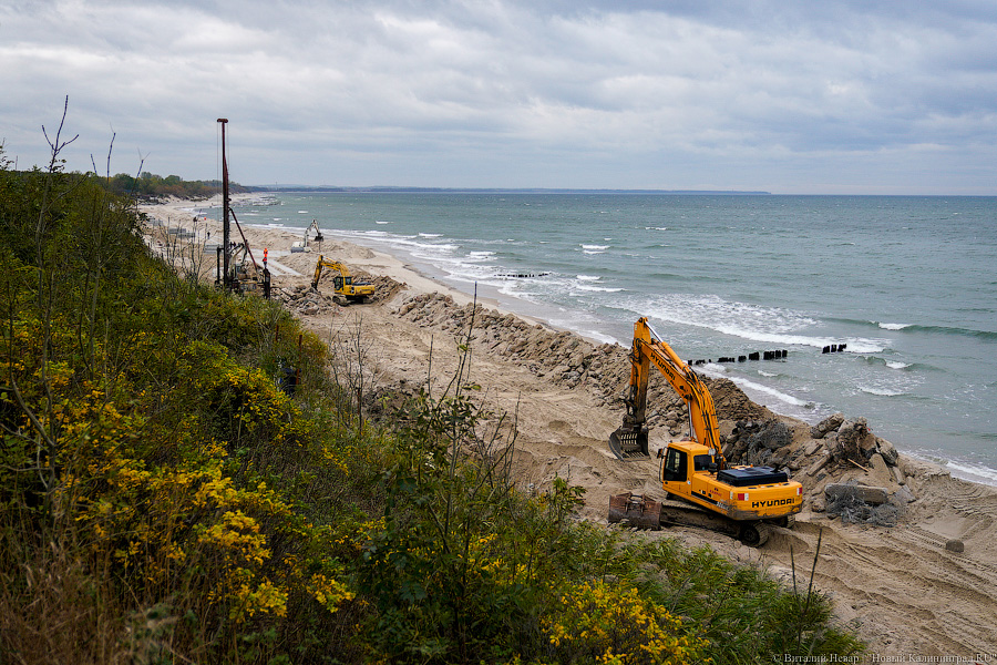 От «Нептуна» до кемпинга: в Зеленоградске укрепляют 1,5 км морского побережья (фото)