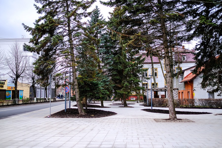 Плитка на плитке: как выглядит центр Зеленоградска во время реконструкции (фото)