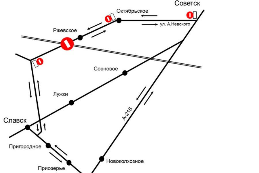 В ночь субботы закрывается проезд по трассе «Советск — Славск — Ясное — Мысовка»