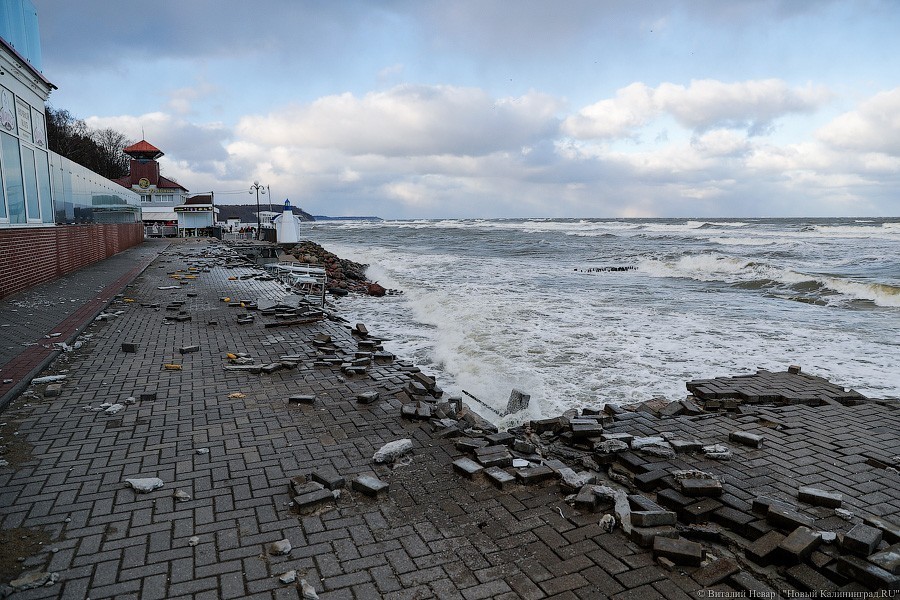 Стало известно, сколько потребуется на восстановление набережной в Светлогорске