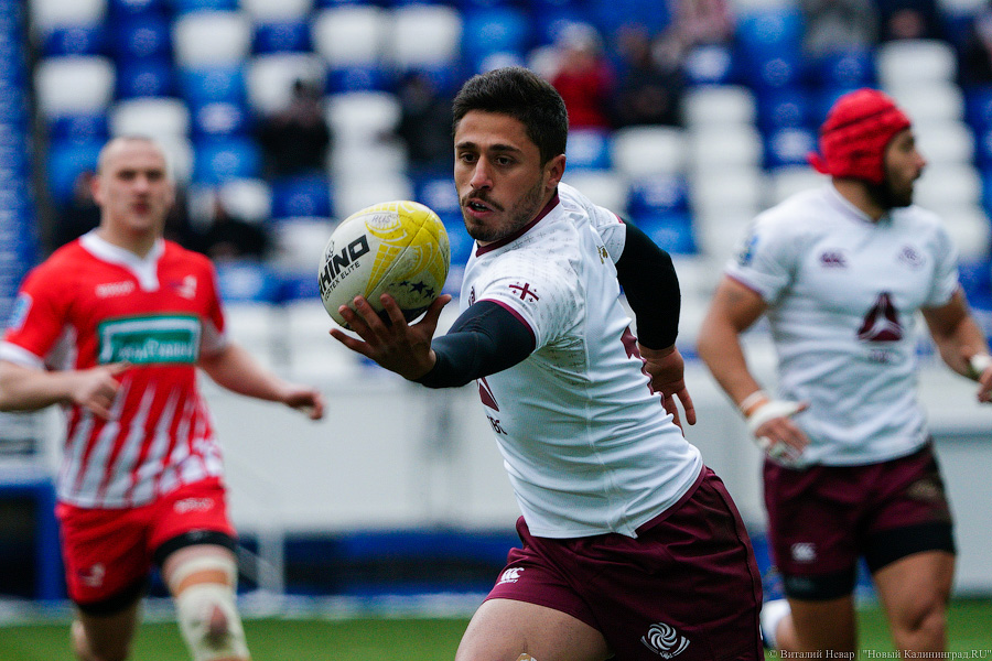 На стадионе «Калининград» снова сыграли в регби. Вот как Россия проиграла Грузии