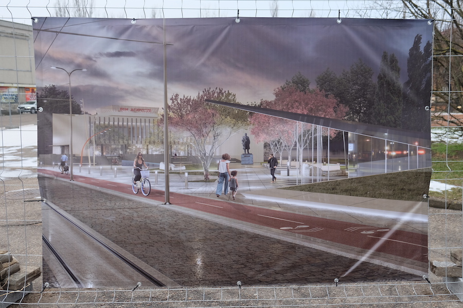 В Калининграде планируют сделать резиновое покрытие велодорожки уже на пятой улице