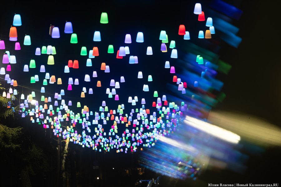 30 километров гирлянд: как украсили к Новому году Светлогорск (фото)