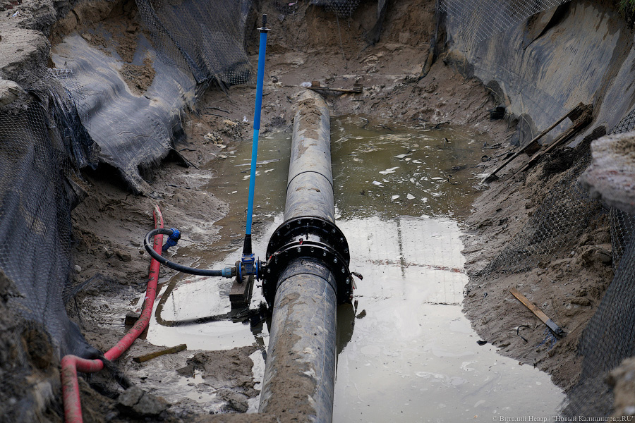 «Водоканал» объяснил подтопление дороги у стадиона «Калининград»