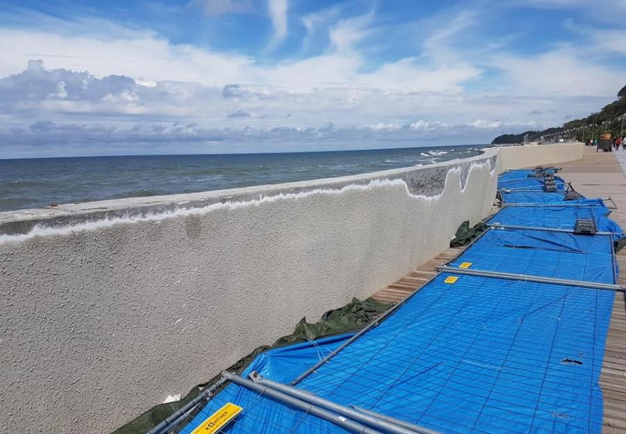 Подрядчик нового променада в Светлогорске получил замечания по отделке (фото)