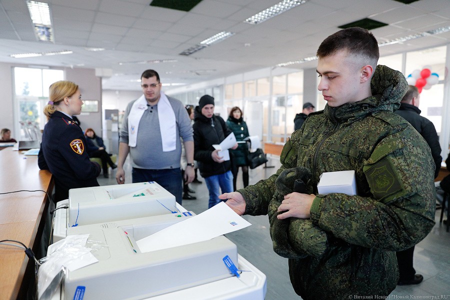 За гречку и тушёнку: как калининградцы выбирали президента России (фото)