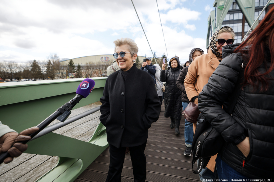 От музея до острова: как в Калининграде открывали Философский мост (фото)