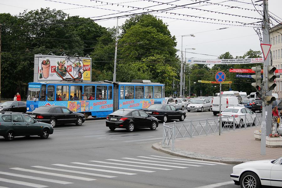 В Калининграде на площади Победы ликвидирован еще один пешеходный переход