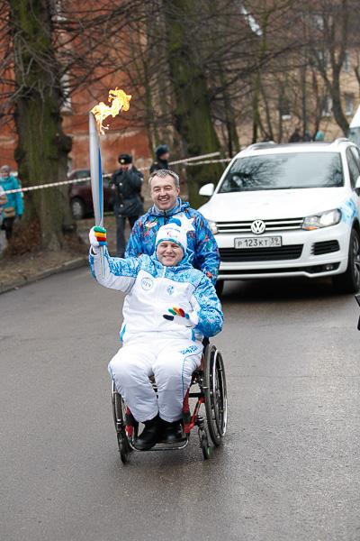 Гори-гори ясно: в Калининграде прошла эстафета паралимпийского огня