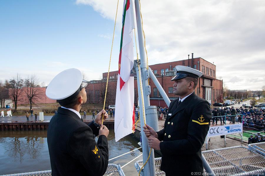 «Второй пошел»: фоторепортаж с церемонии передачи Индии фрегата Tarkash