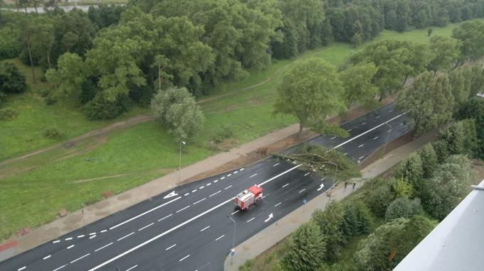 Шторм в Литве: на пляже Ниды ветер поднял в воздух коляску с ребенком (фото)