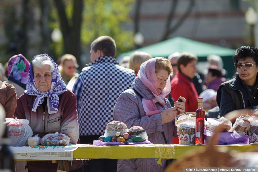 «Святись, кулич»: освящение пасхальной трапезы у собора Христа Спасителя