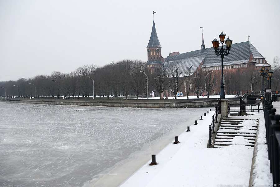  Осторожно, тонкий лед: мэрия Калининграда рекомендует не рисковать