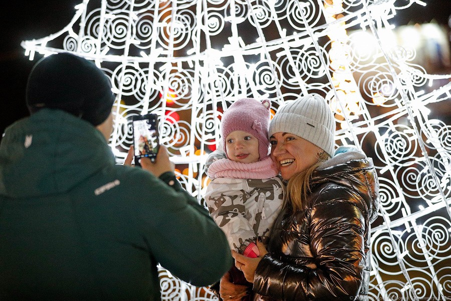 Открути оленю ушко: центр Калининграда украсили к Новому году (фото)