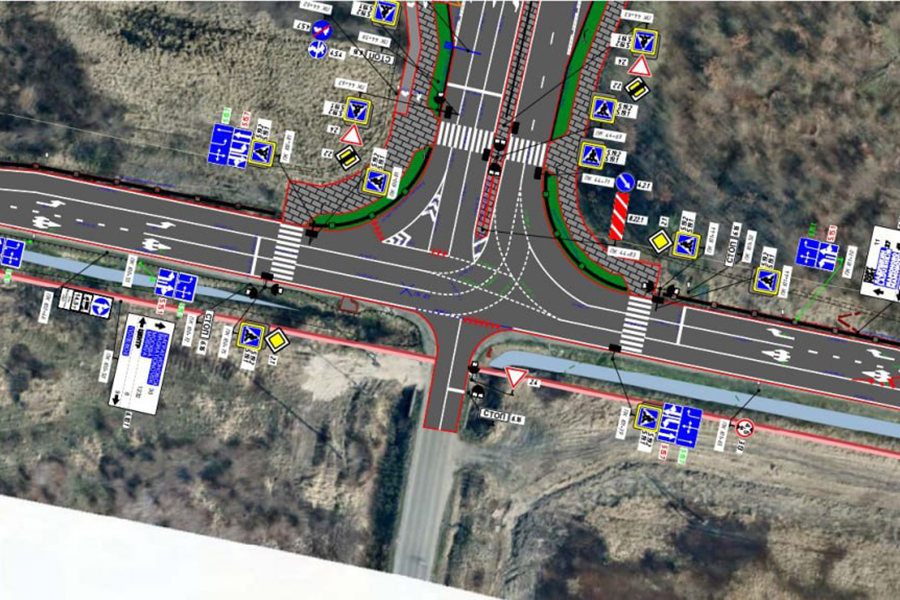 На пересечении Аллеи смелых и Южного обхода вводится новая схема движения