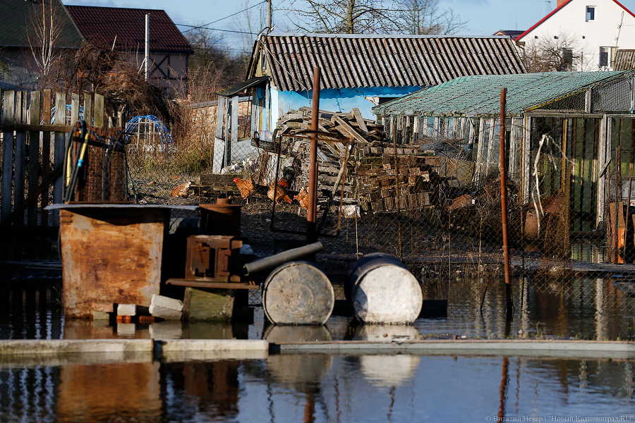 Венеция на окраине: в Калининграде после шторма затопило Северную гору