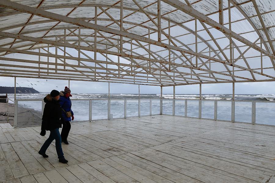 Штормовые селфи: ураган в Светлогорске (фото)