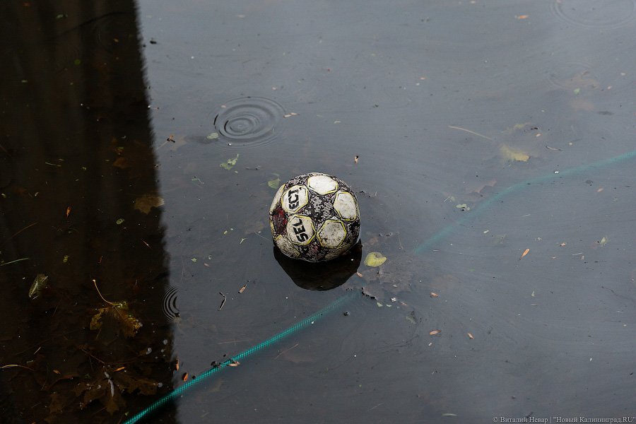 Водный мир на Орудийной: в Калининграде тонет в болоте жилой дом