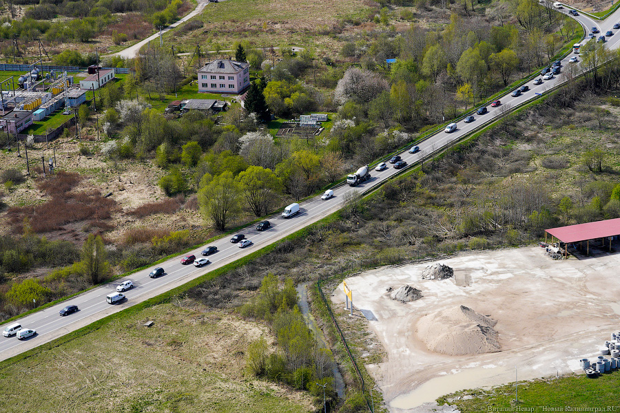 Пробки с воздуха: как прошла генеральная репетиция парада в Калининграде (фото)