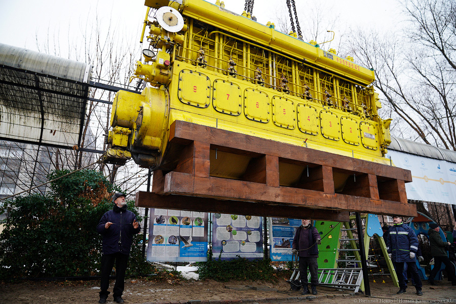 25 экваторов: двигатель «Крузенштерна» стал экспонатом Музея Мирового океана (фото)