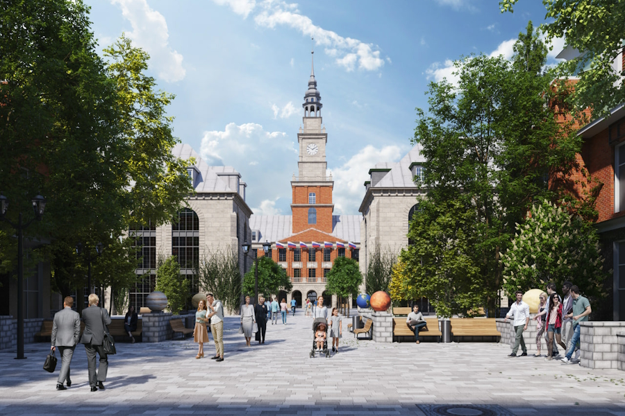 В кампусе БФУ смонтировали 700 кв. метров витражей 