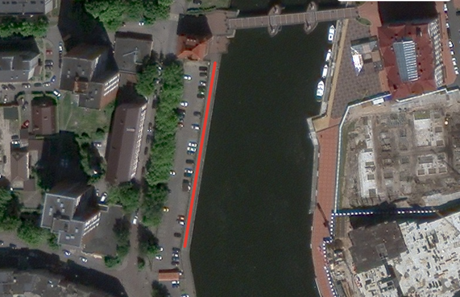 Власти Калининграда сдают в аренду набережную у Юбилейного моста