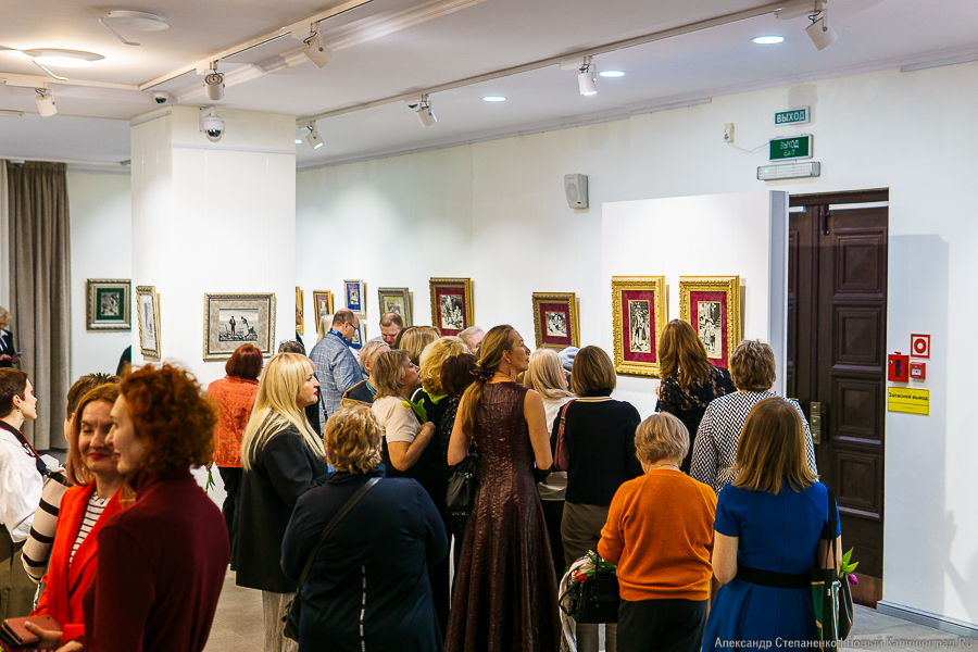 «С французским шармом»: в Калининграде открылась выставка шелковых картин (фото)