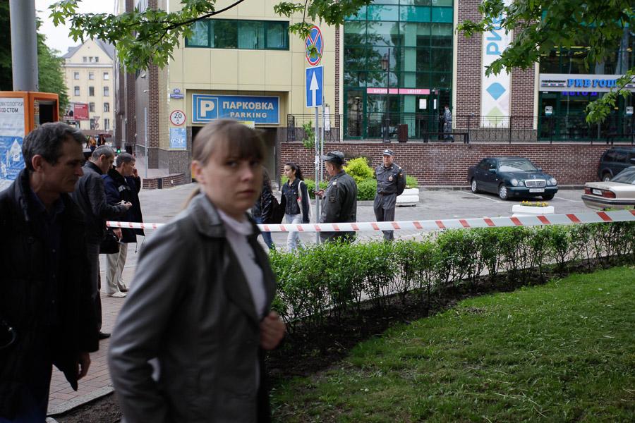 Две «Европы» в кольце: на Ленинском проспекте массовая эвакуация