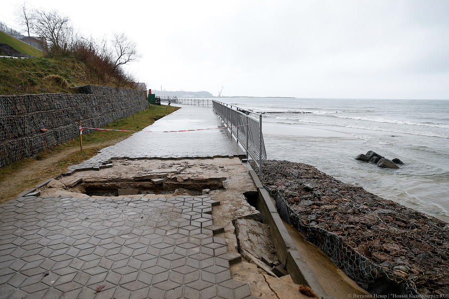 Губернатор: проблема с берегоукреплением в Светлогорске и Пионерском близка к критической