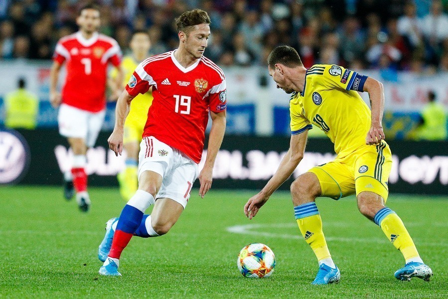 Сборная России дожала Казахстан в Калининграде. Почти вышли на Евро-2020 (фото)