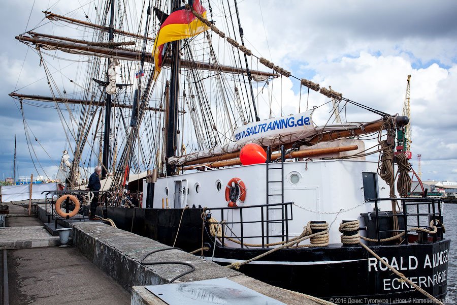 Нынче здесь, завтра — там: немецкий парусник ошвартовался в Калининграде
