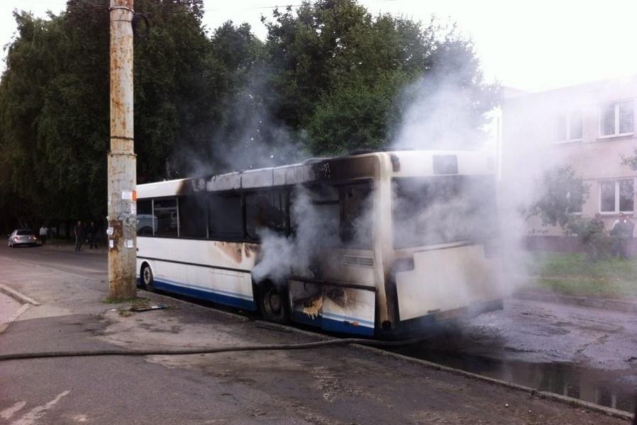 ГИБДД Калининграда: в загоревшемся автобусе не было пассажиров
