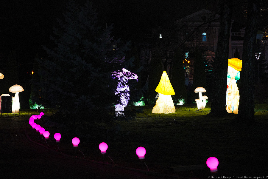 Они живые и светятся: в «Юности» открыли парк фонарей со сказочными героями (фото)