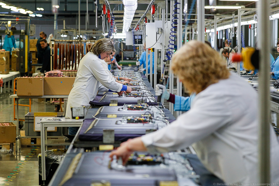 В Калининградской области зафиксирован спад промпроизводства на 18%