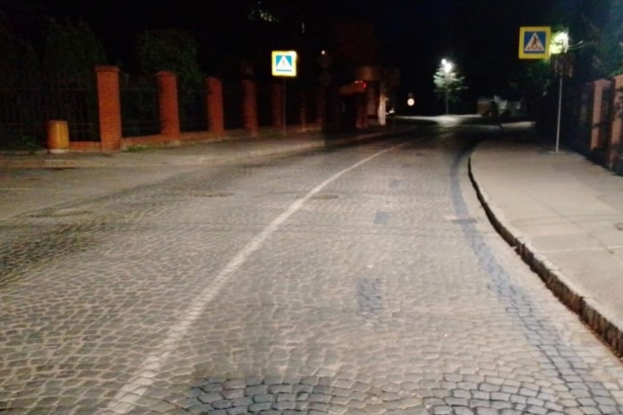 В Пионерском убрали велодорожку на центральной улице