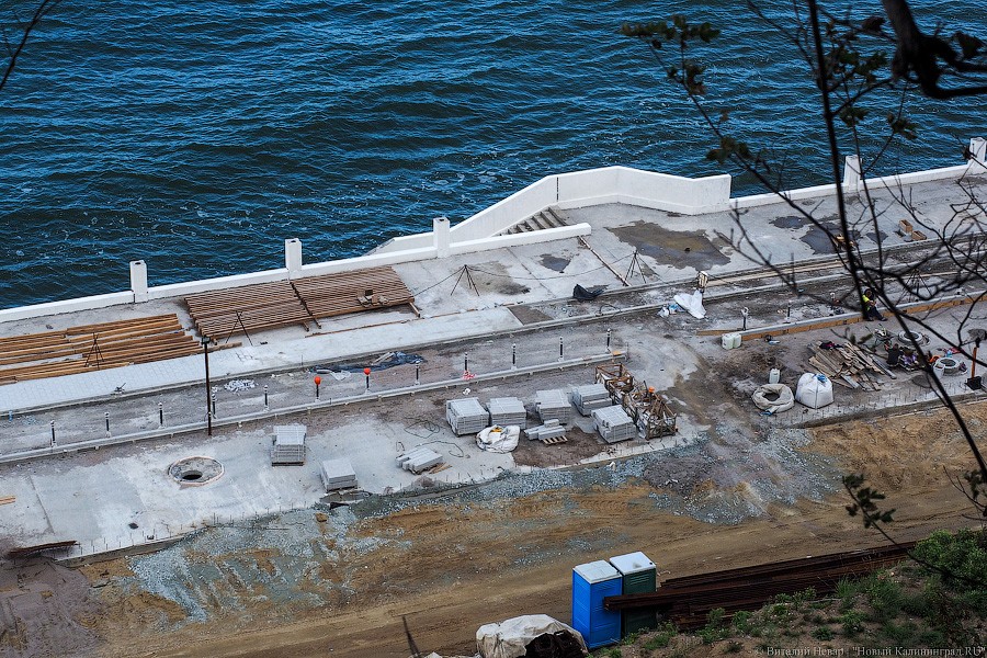 Сокращение отставания: новый променад в Светлогорске стал похож на променад