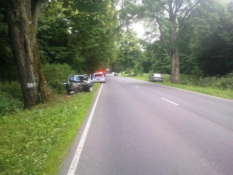 Под Мамоново «Рено» врезался в дерево, пострадал 23-летний водитель (фото)