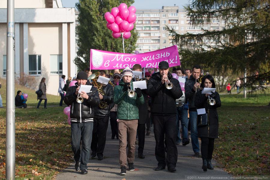 С оркестром и в шарфах: как прошел в Калининграде Марш против рака