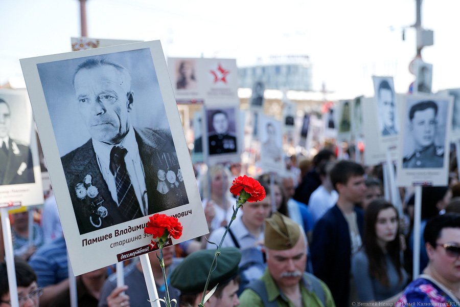 С памятью в сердце: шествие «Бессмертного полка» в Калининграде (фото)