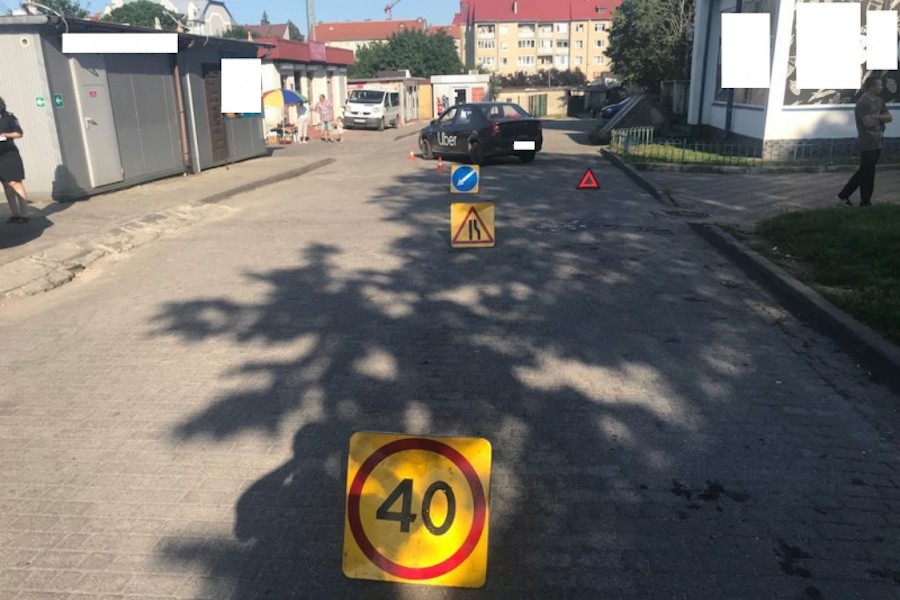 В Светлогорске таксист сбил пенсионерку (фото) 