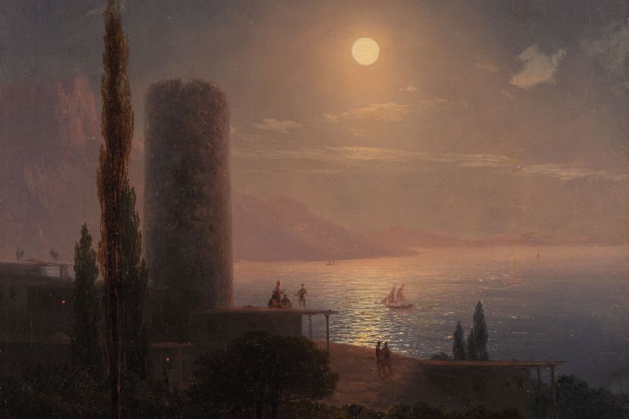 Фрагмент картины Ивана Айвазовского «Алушта». Изображение предоставлено Музеем Мирового океана