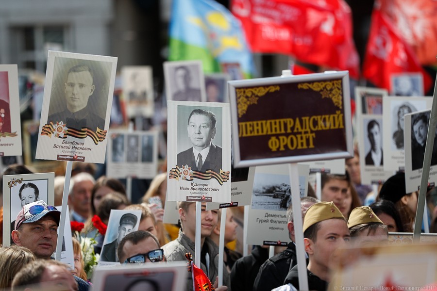 «Никто не забыт»: по улицам Калининграда прошел «Бессмертный полк»