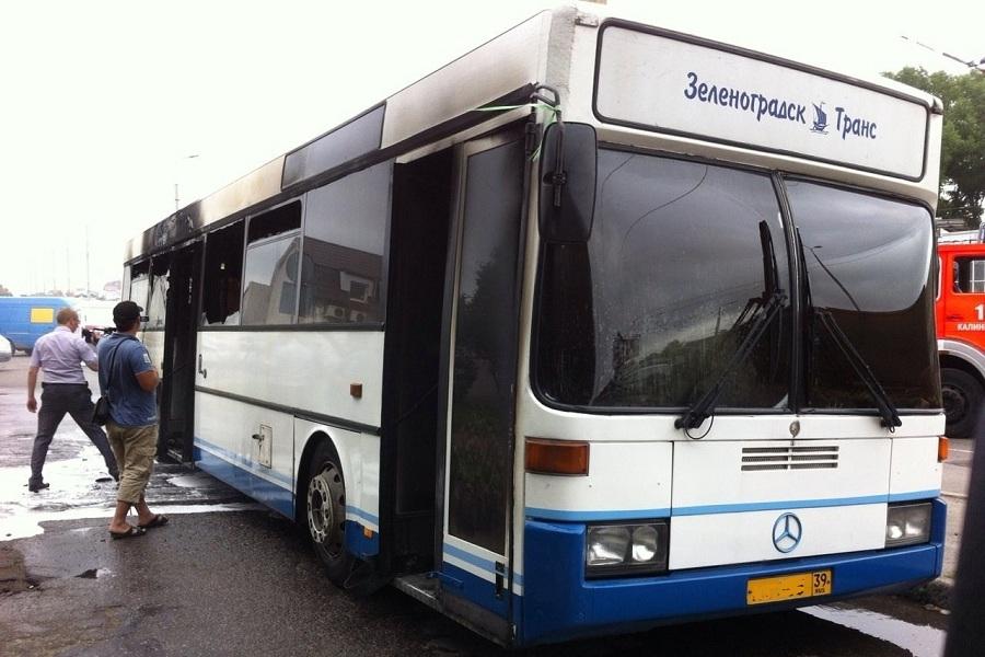 ГИБДД Калининграда: в загоревшемся автобусе не было пассажиров